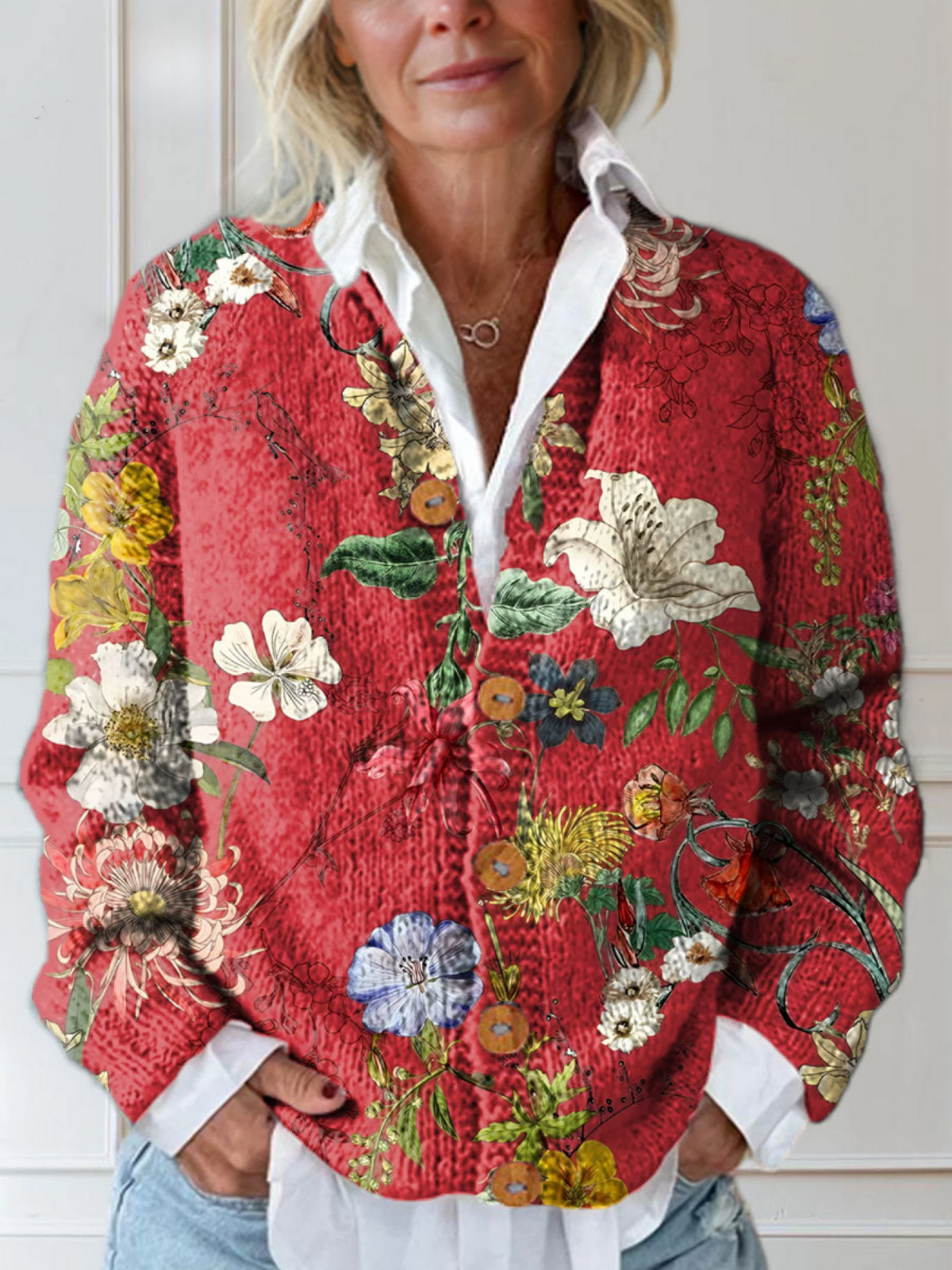 Lily - Vintage Floral Cardigan