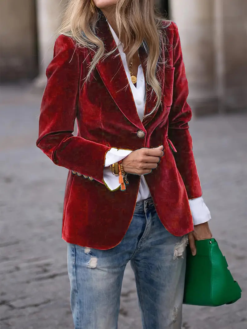 Zara™ Velvet Blazer