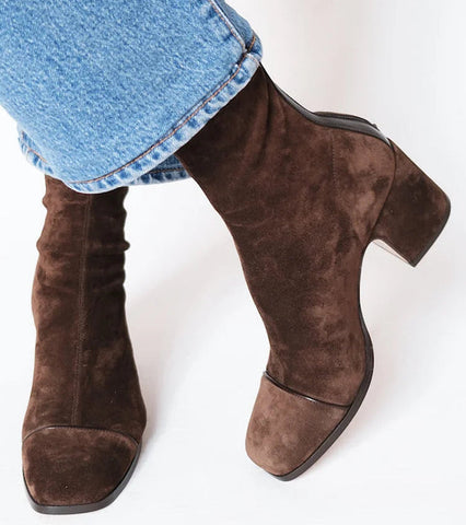Marina – Square Toe Heeled Boots