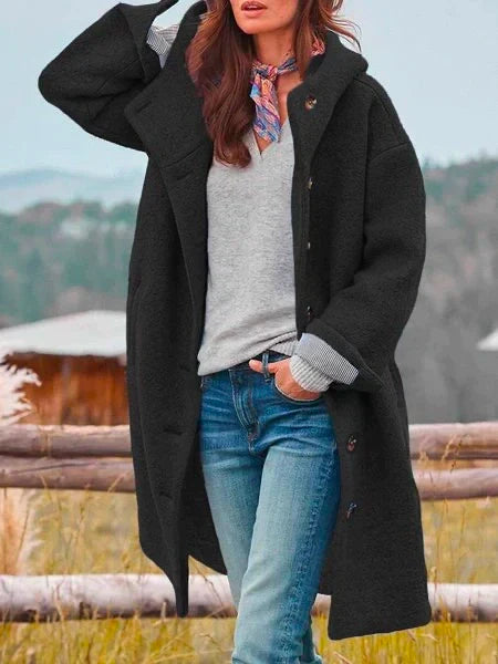 Erika™ | Woolen - Teddy Long Winter Coat