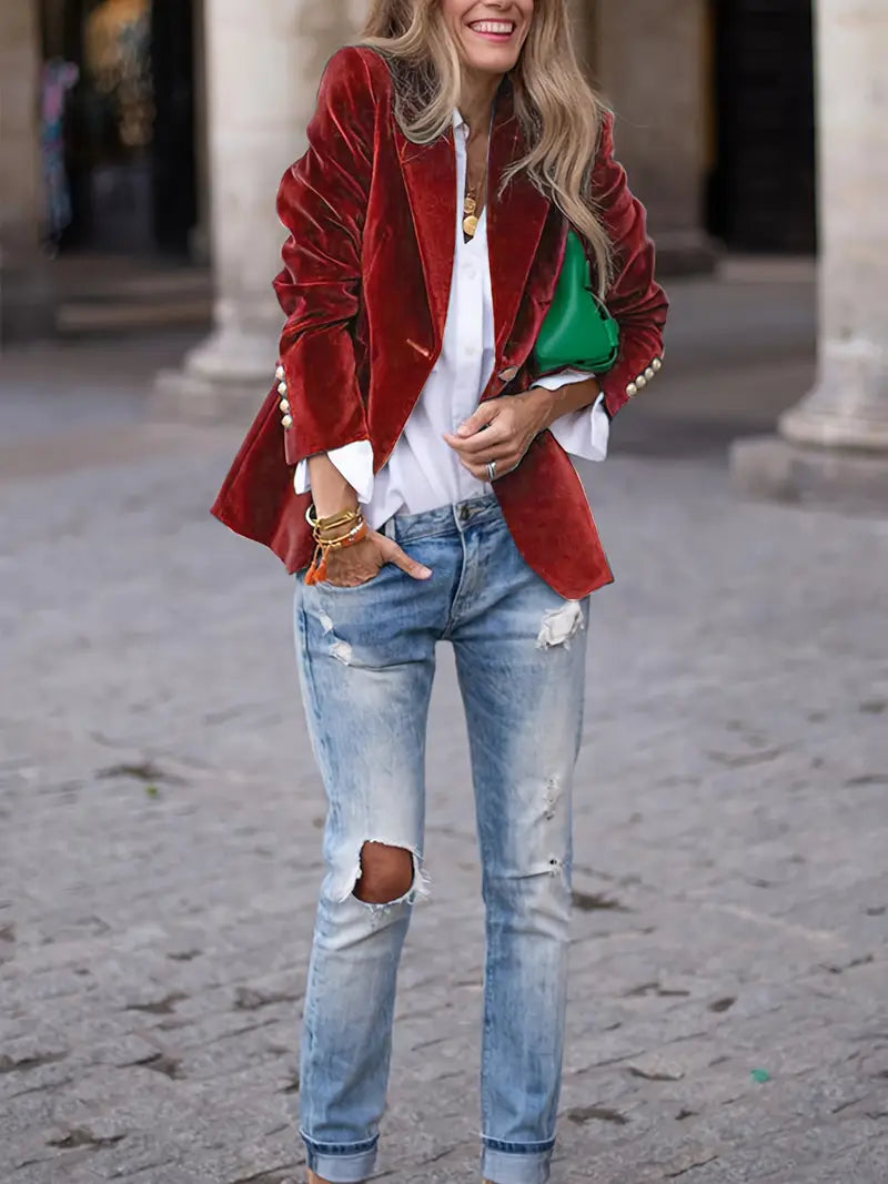 Zara™ | Velvet Blazer