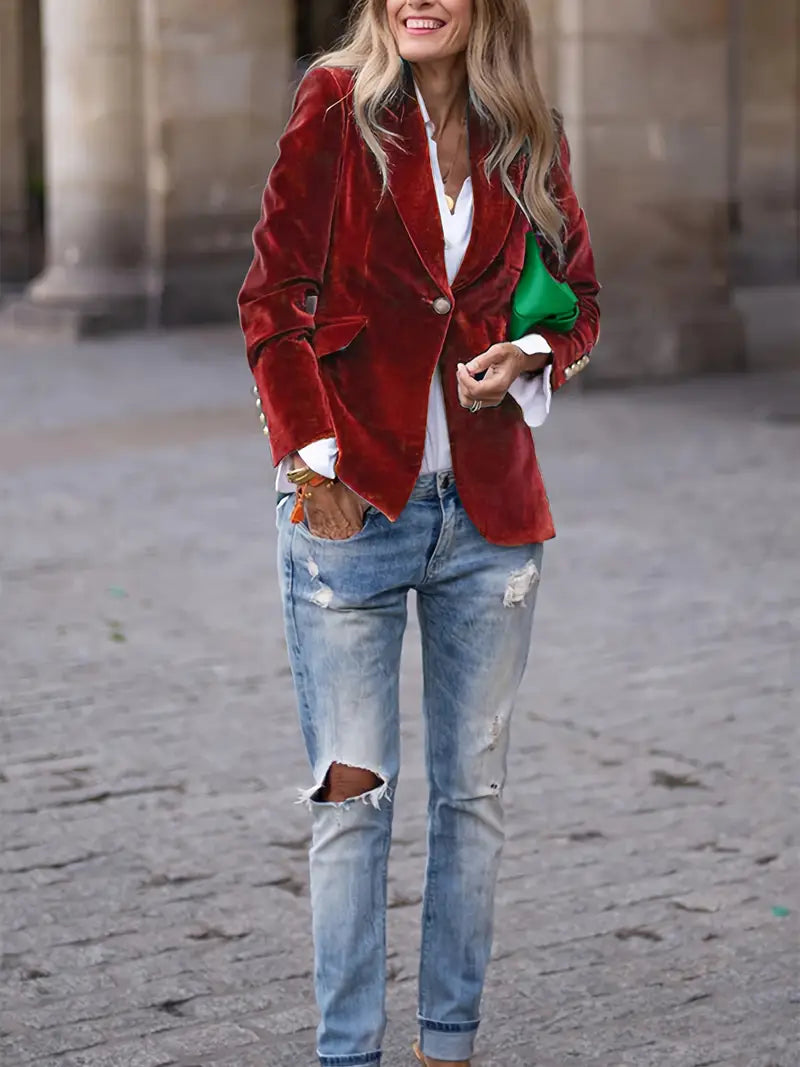 Zara™ | Velvet Blazer