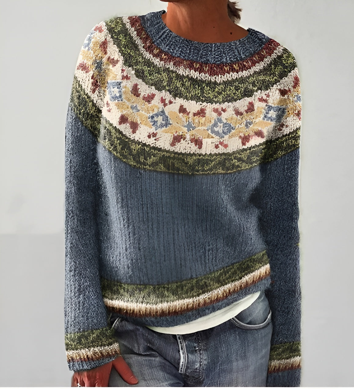 Alida™ | Retro Shirt with Long Sleeves