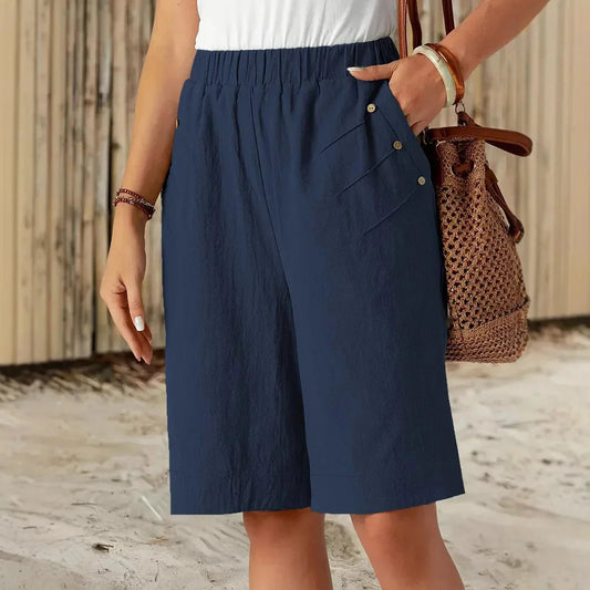 Céline™ | Cotton Linen Shorts