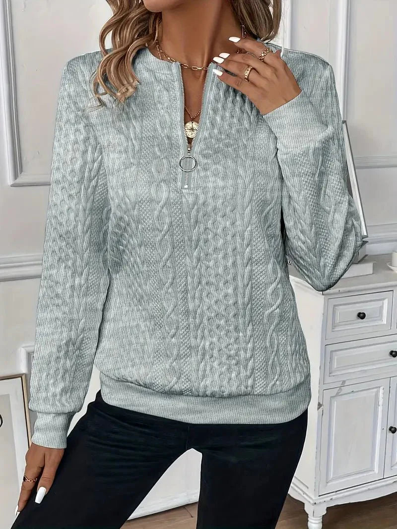 Amy™ | Zip-Up Sweater