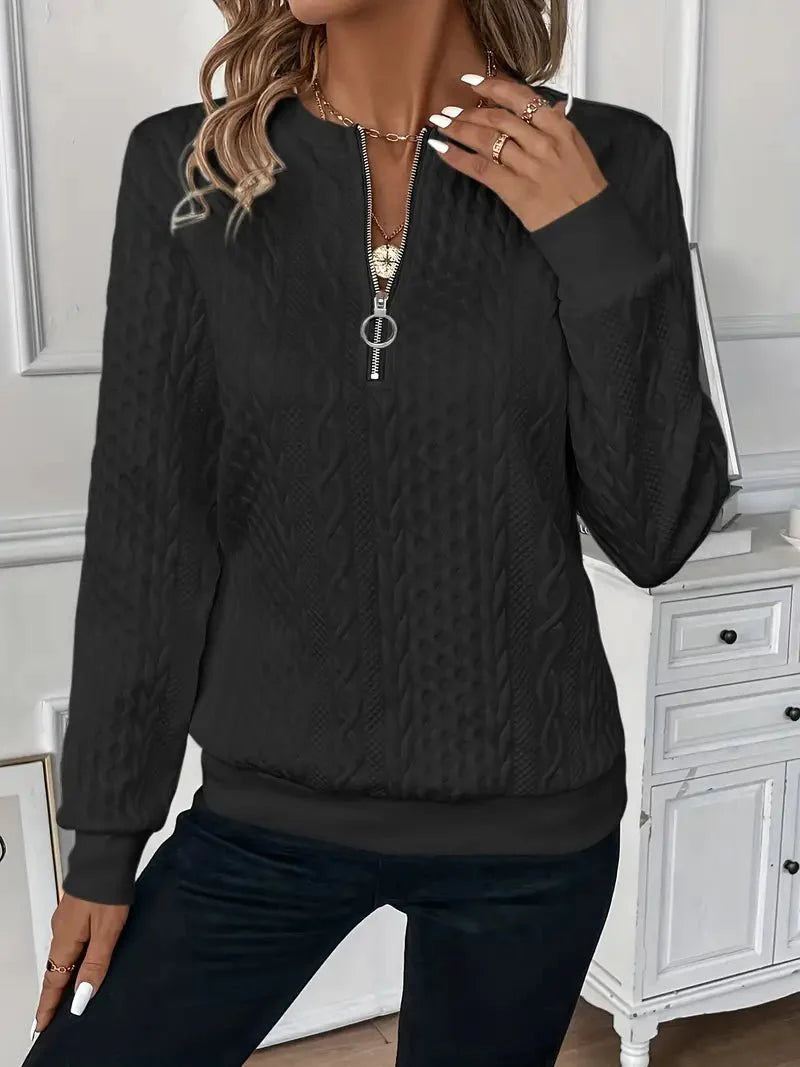 Amy™ | Zip-Up Sweater