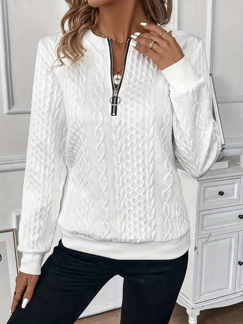 Amy™ | Zip-Up Sweater