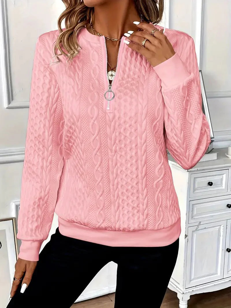 Amy™ | Zip-Up Sweater