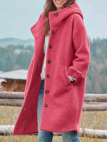 Erika™ | Woolen - Teddy Long Winter Coat
