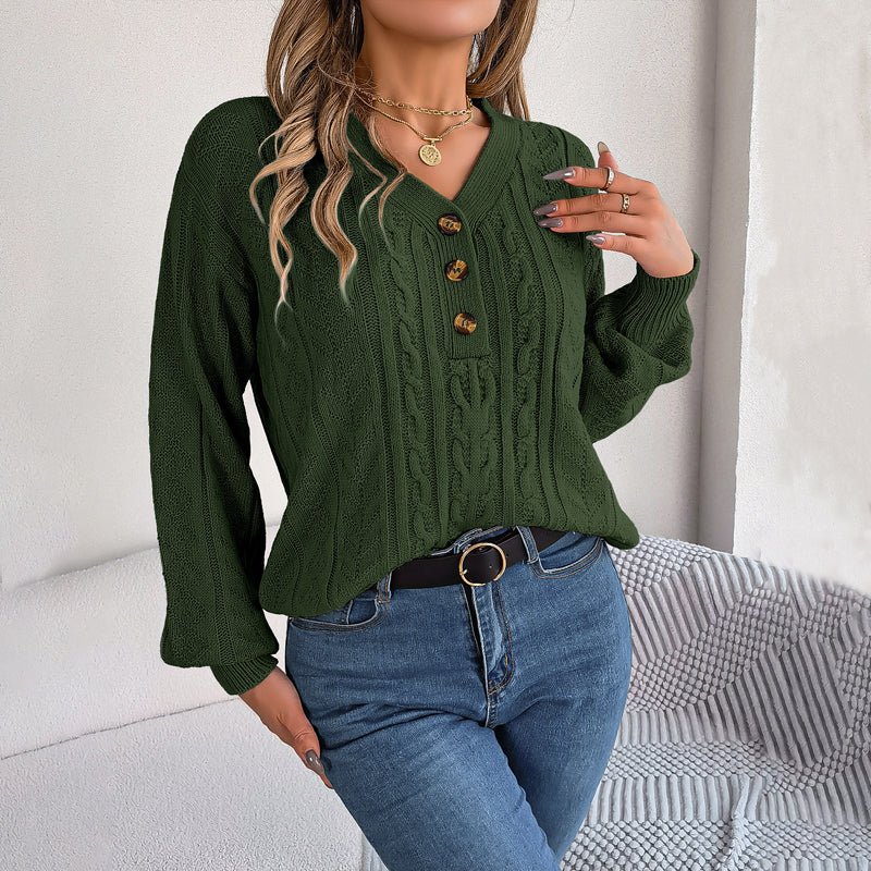 Louisa | Casual Knitted Cable Sweater