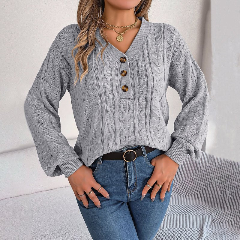 Louisa | Casual Knitted Cable Sweater