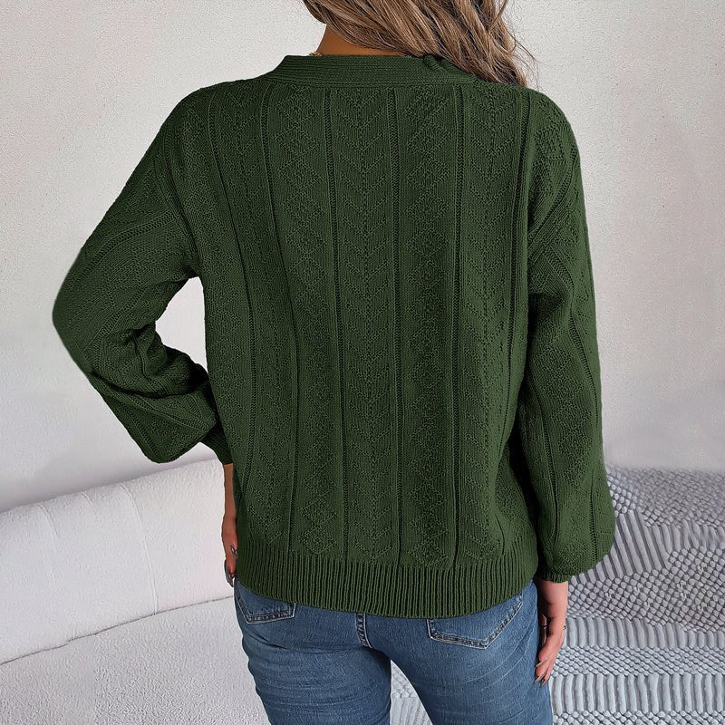 Louisa | Casual Knitted Cable Sweater