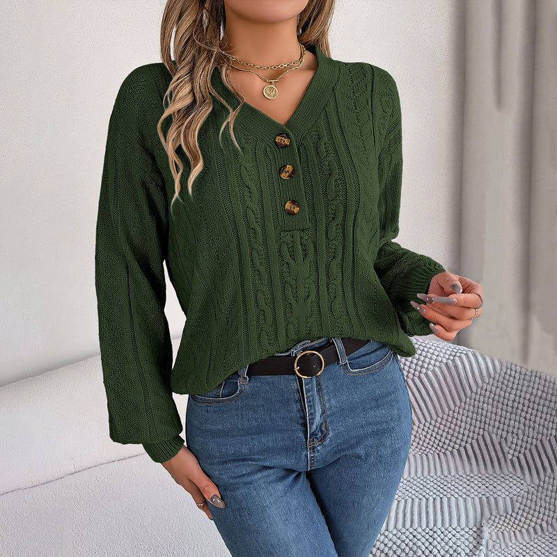 Louisa | Casual Knitted Cable Sweater