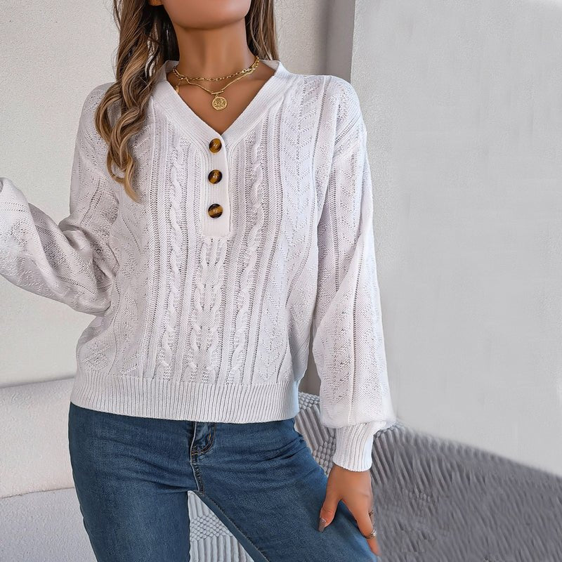 Louisa | Casual Knitted Cable Sweater