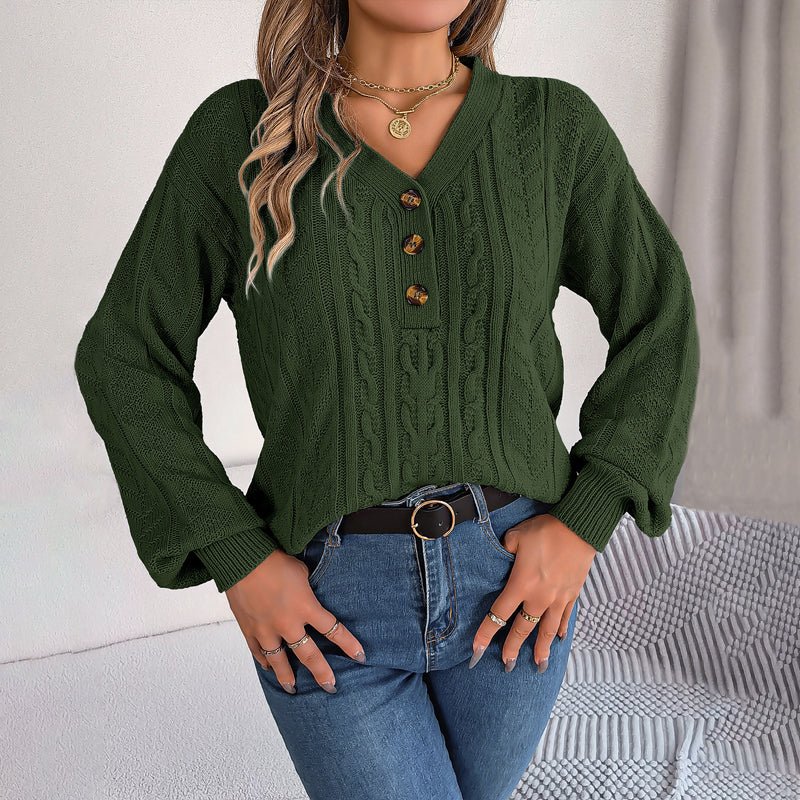 Louisa | Casual Knitted Cable Sweater