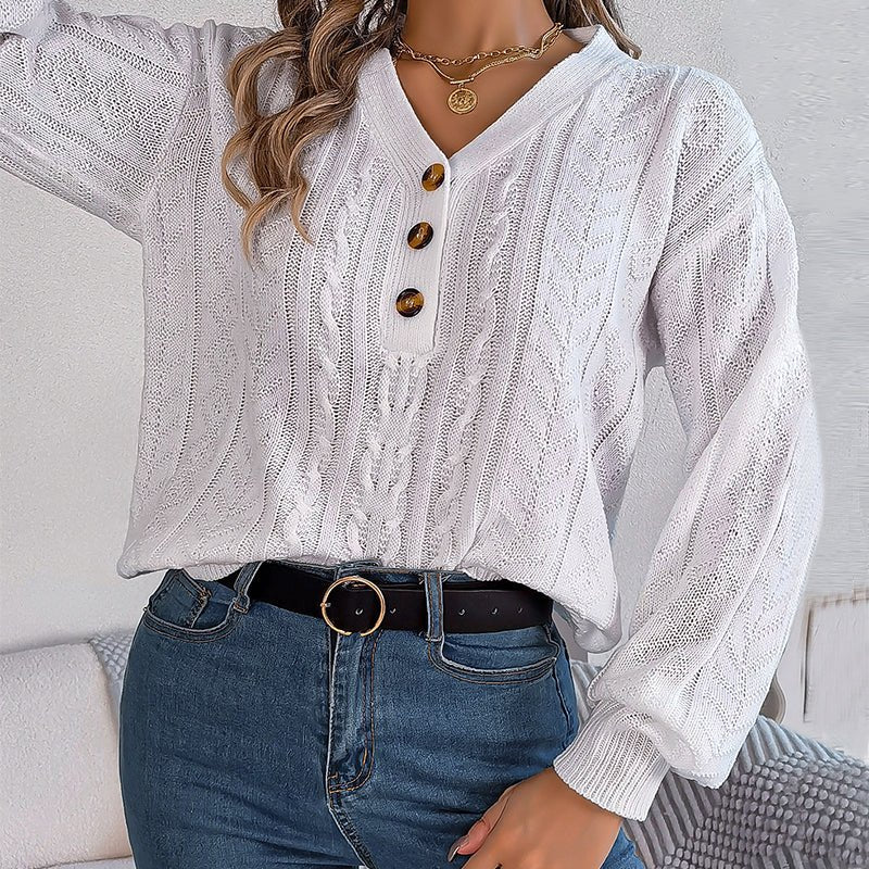 Louisa | Casual Knitted Cable Sweater