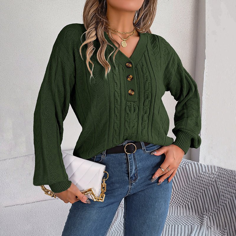 Louisa | Casual Knitted Cable Sweater