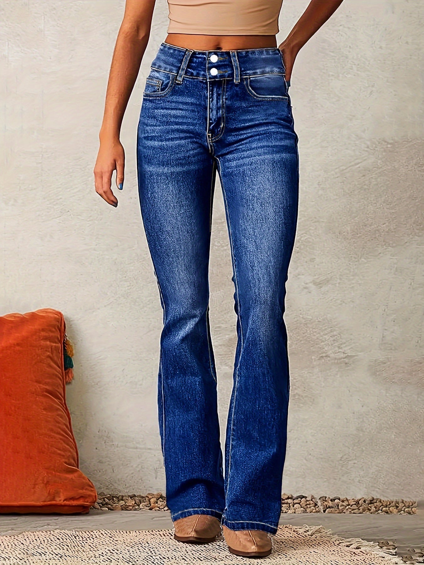 Marjolein | Trendy flared jeans with high waist