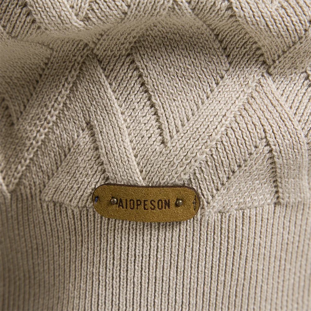 Daniel | Men's Sweater with Check Design