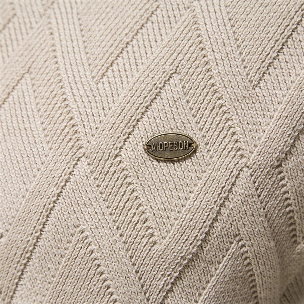 Daniel | Men's Sweater with Check Design