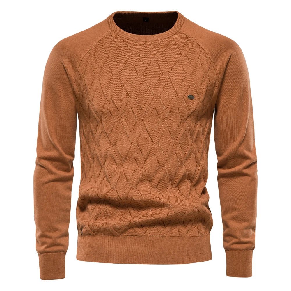 Daniel | Men's Sweater with Check Design