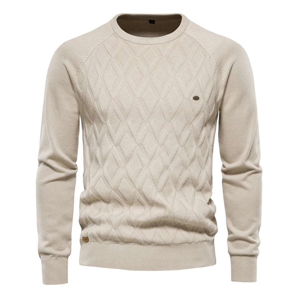Daniel | Men's Sweater with Check Design