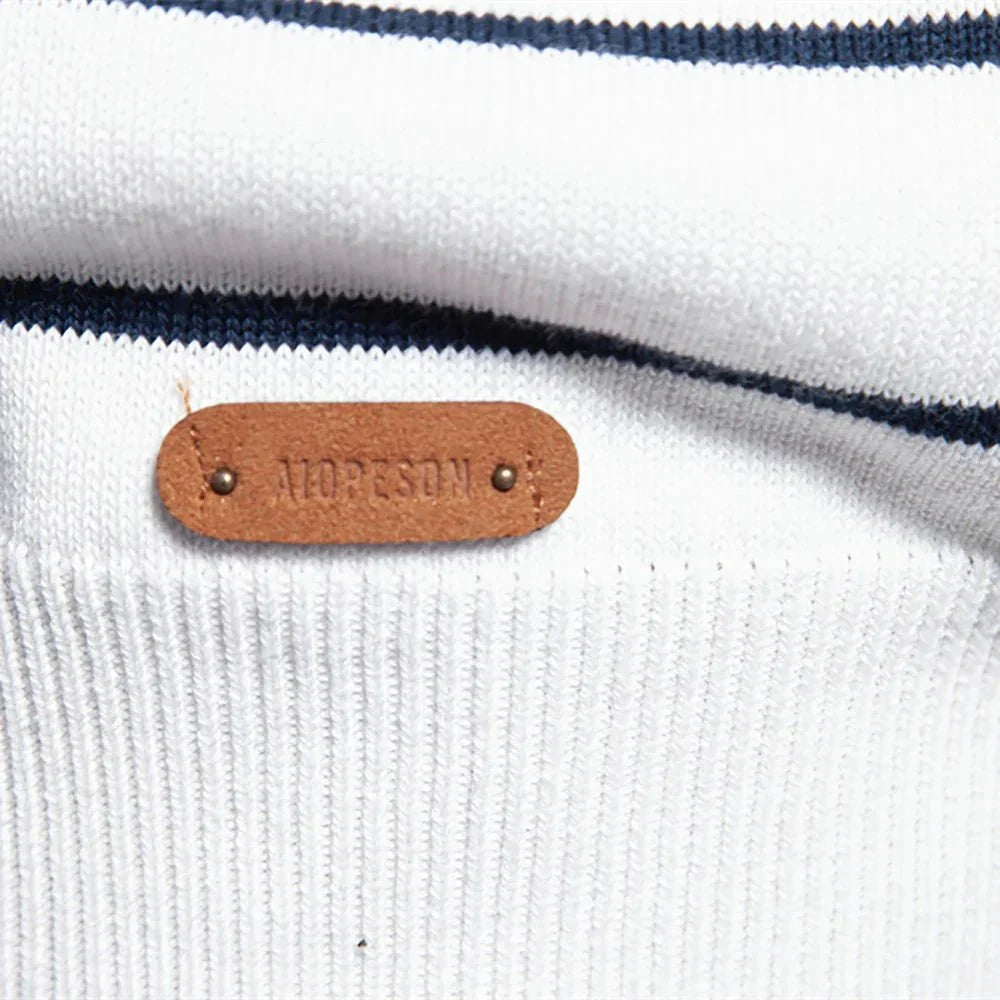 Sebastian | Men's Sweater with Stripe Design