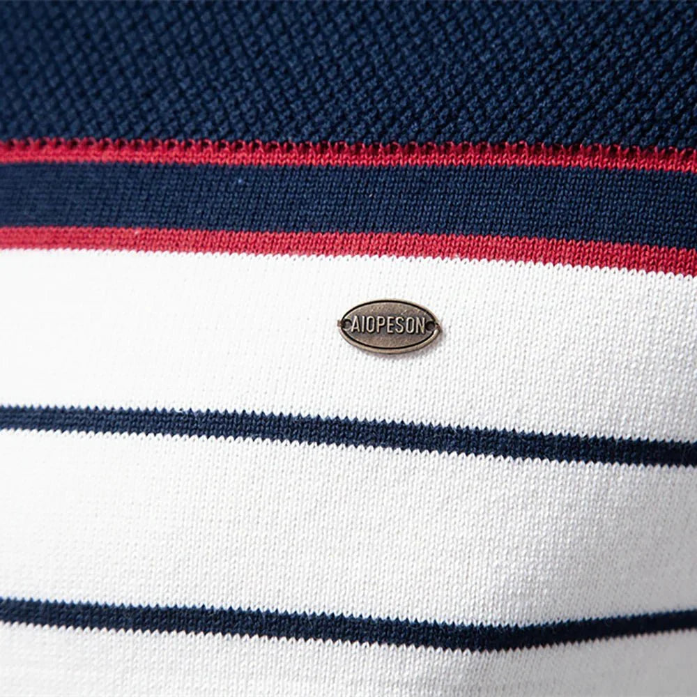 Sebastian | Men's Sweater with Stripe Design