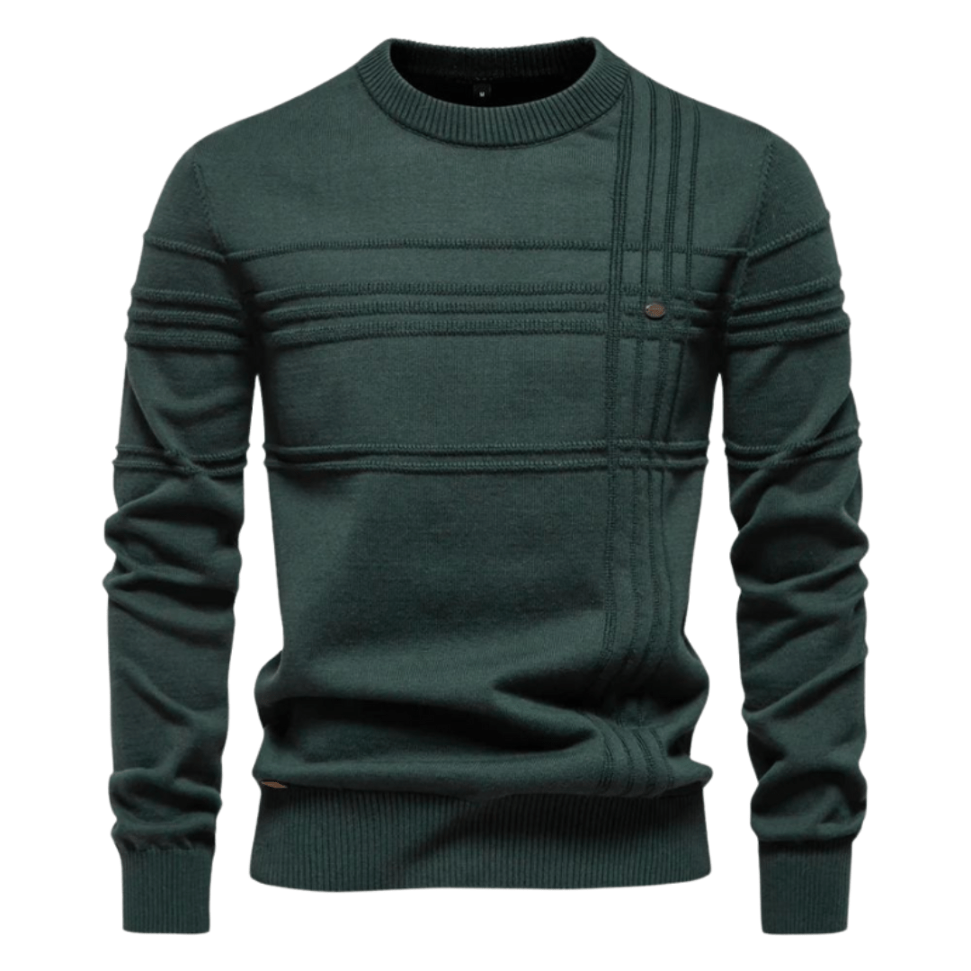 Gabriel | Men's Sweater with Check Design