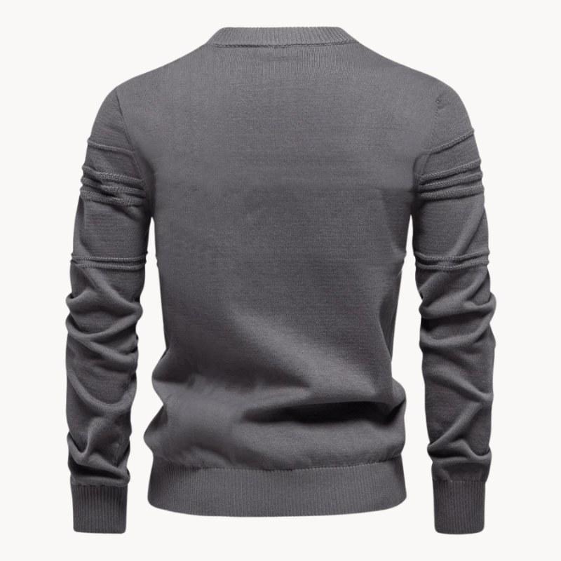 Gabriel | Men's Sweater with Check Design
