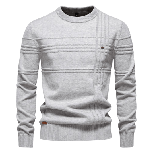 Gabriel | Men's Sweater with Check Design