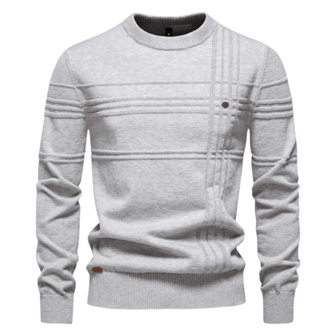 Gabriel | Men's Sweater with Check Design