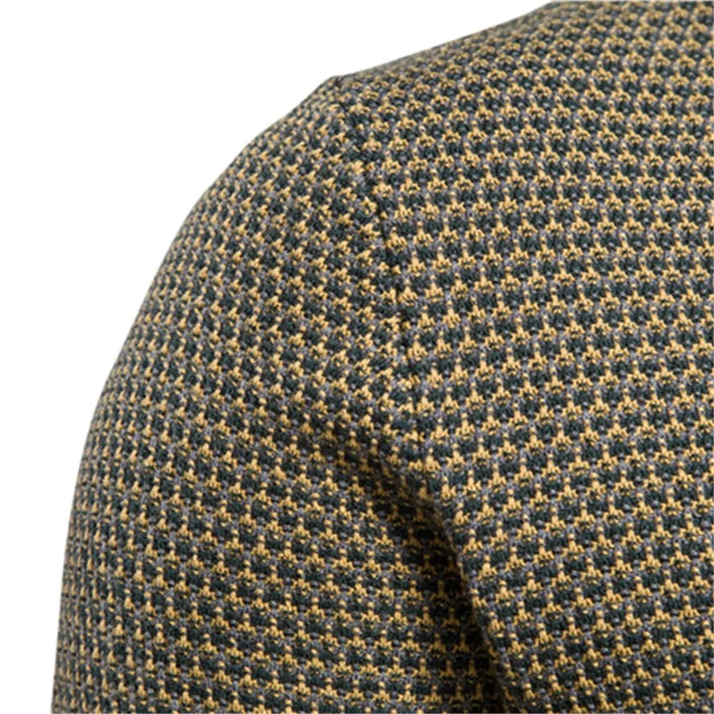 Julius | Men's Sweater with Check Pattern