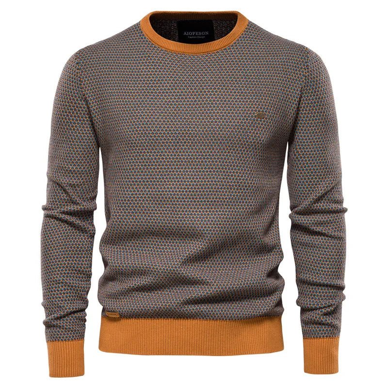 Julius | Men's Sweater with Check Pattern