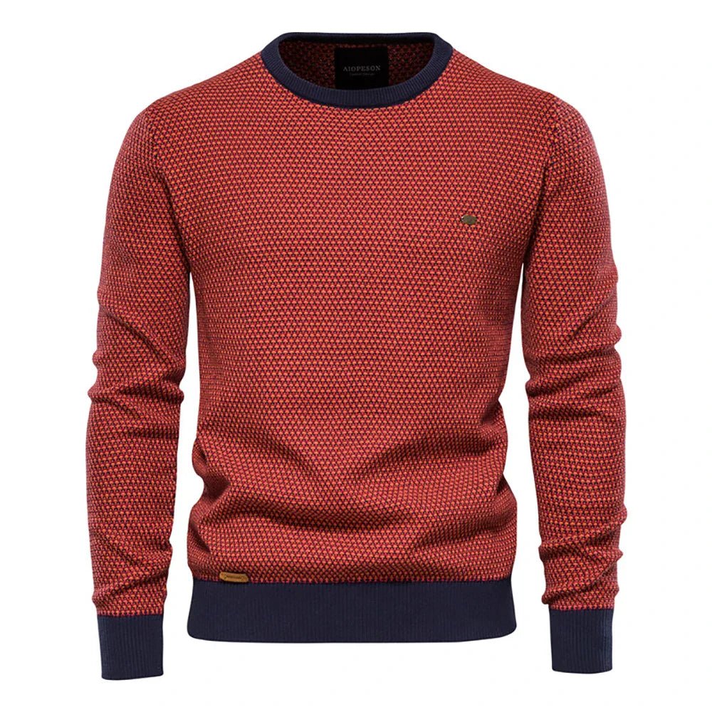 Julius | Men's Sweater with Check Pattern