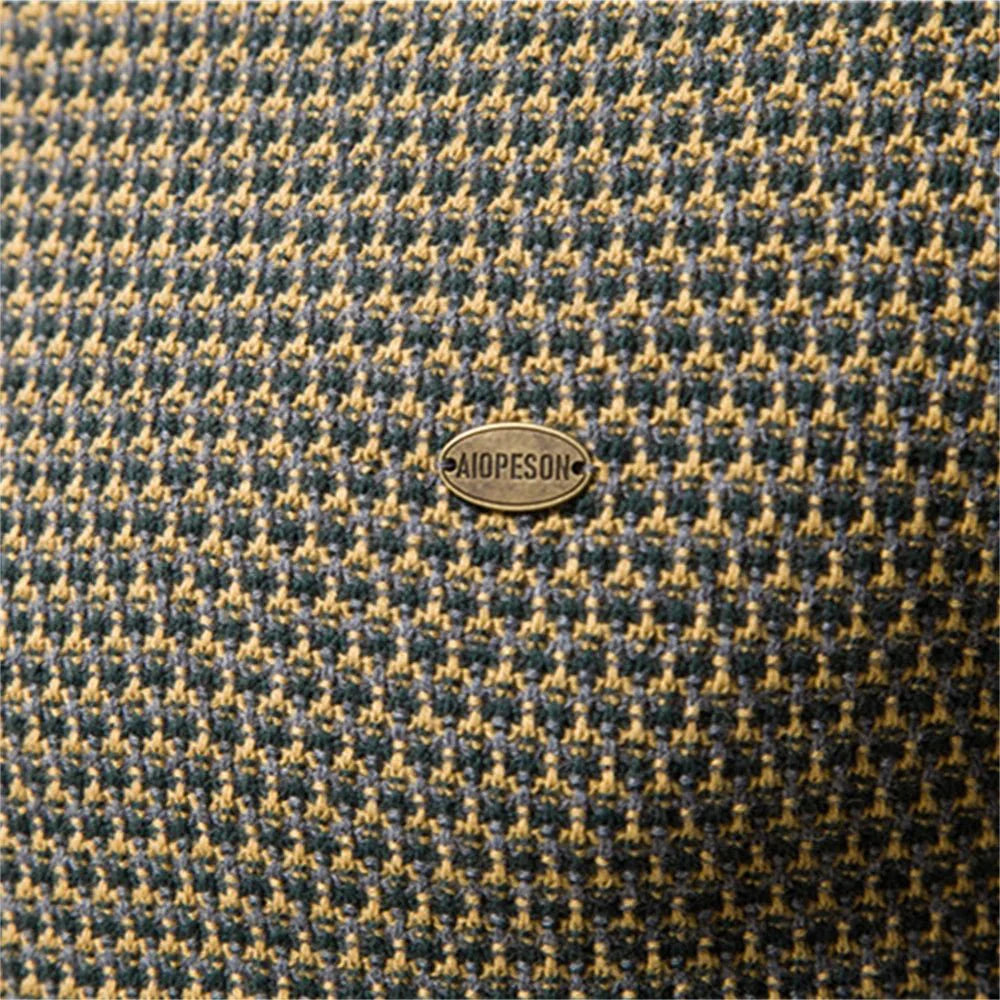 Julius | Men's Sweater with Check Pattern