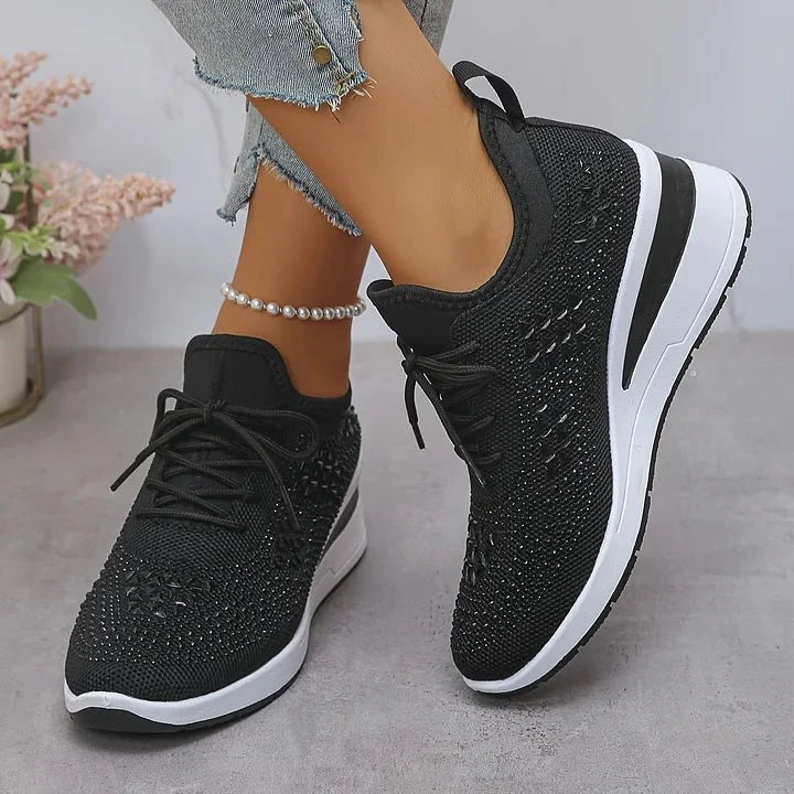 Violetta | Orthopedic sneakers with sparkling stones