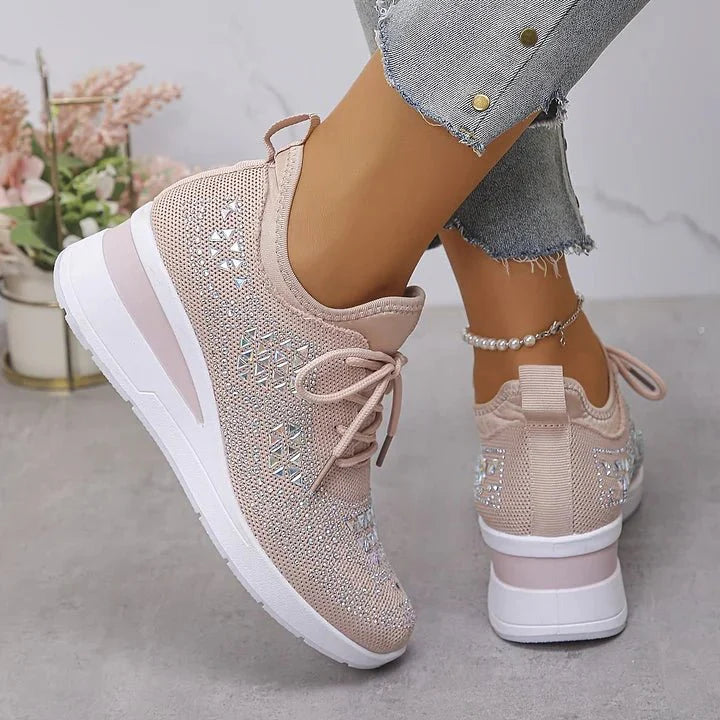 Violetta | Orthopedic sneakers with sparkling stones