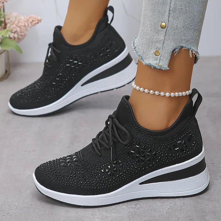 Violetta | Orthopedic sneakers with sparkling stones