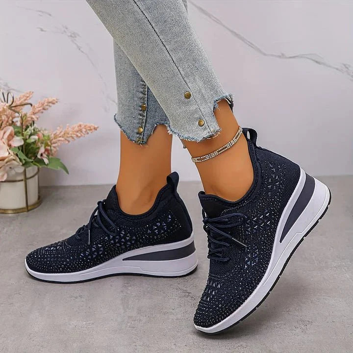 Violetta | Orthopedic sneakers with sparkling stones