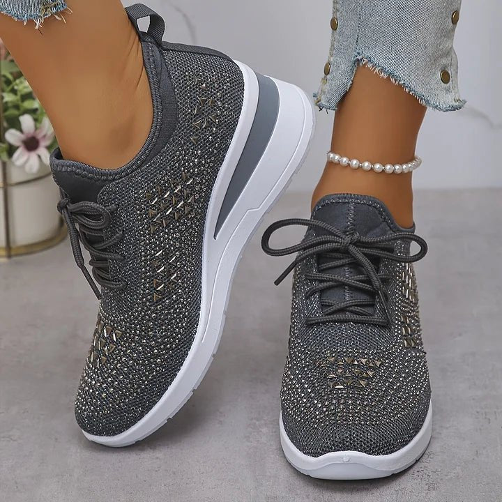 Violetta | Orthopedic sneakers with sparkling stones