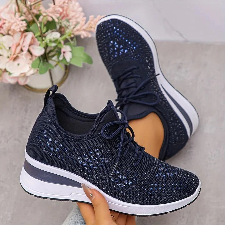 Violetta | Orthopedic sneakers with sparkling stones