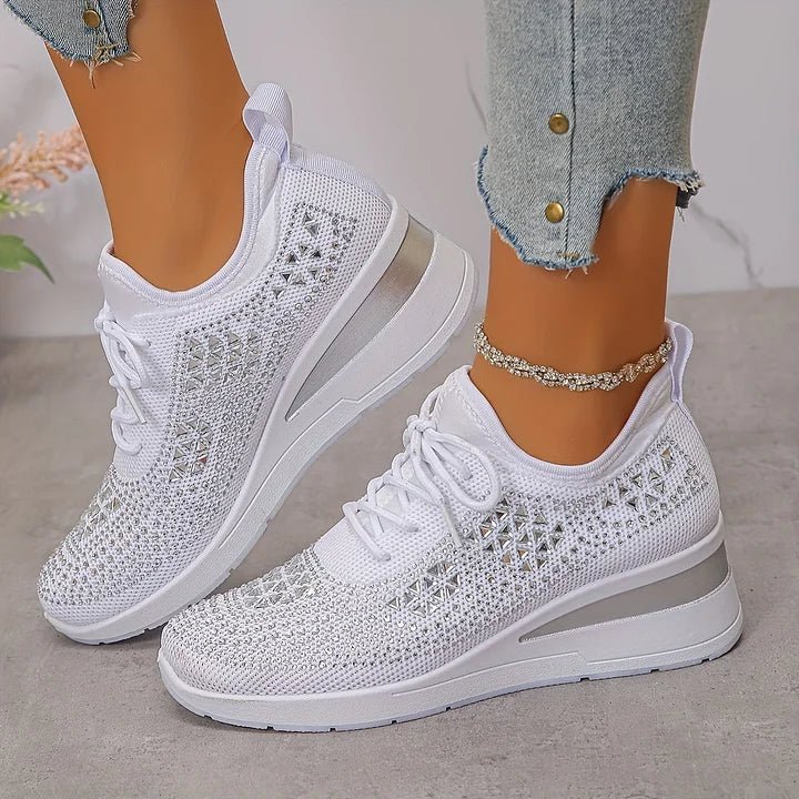 Violetta | Orthopedic sneakers with sparkling stones